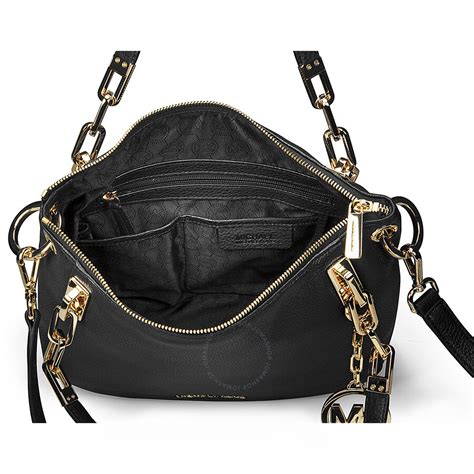 michael kors brooke bag black|black genuine leather shoulder bag.